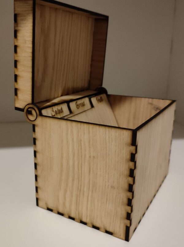 Kitchen Recipe Storage Box