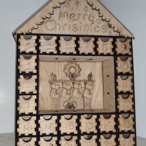 Christmas Advent House with Drawers