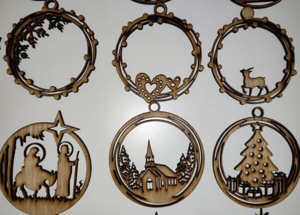 Christmas tree Decoration Baubles set of 6 - Image 5