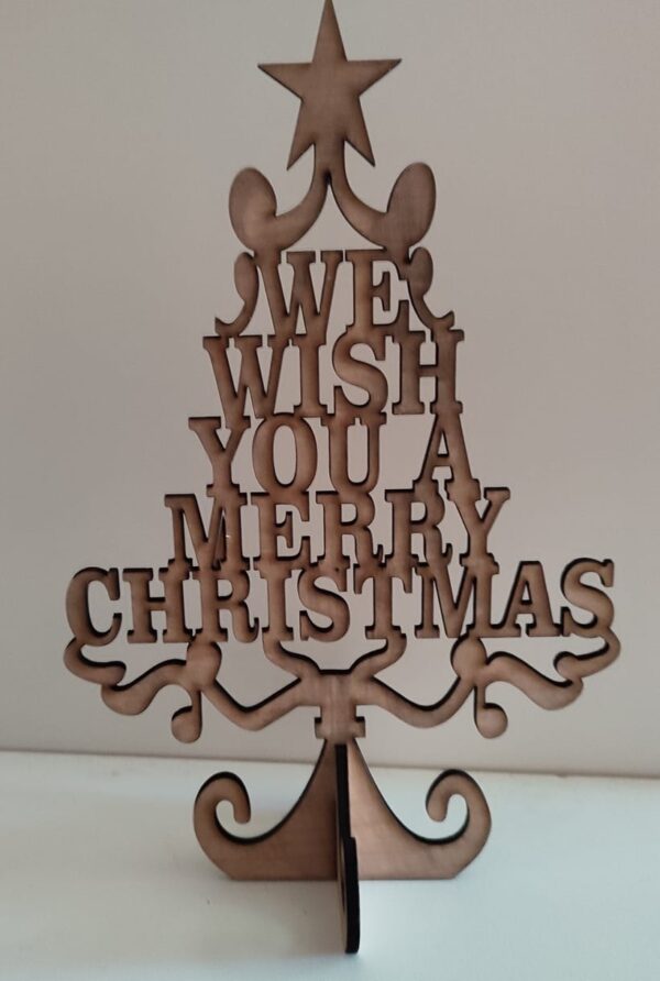 Wooden Christmas Tree Decoration