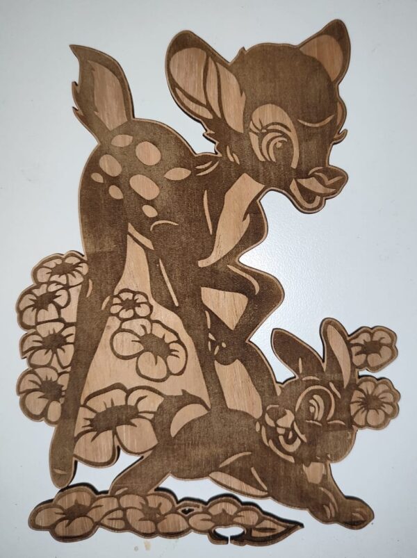 Wooden Bambi Rabbit Nursery