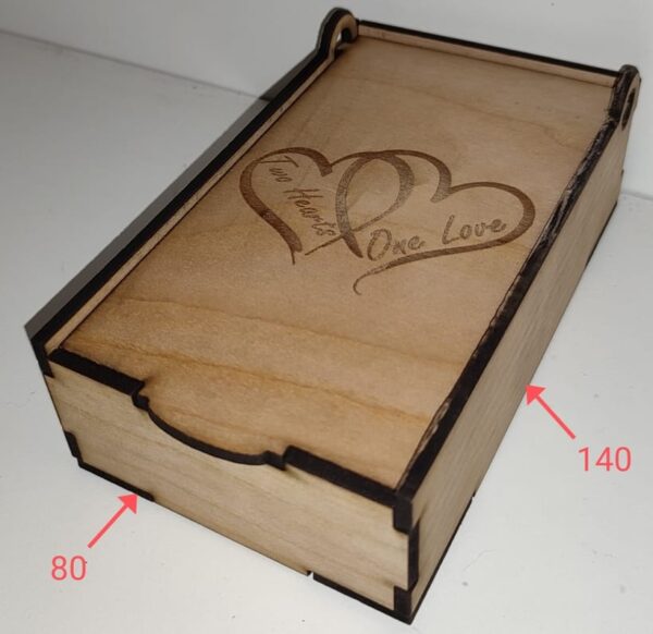 Wooden Hearts Gift Box