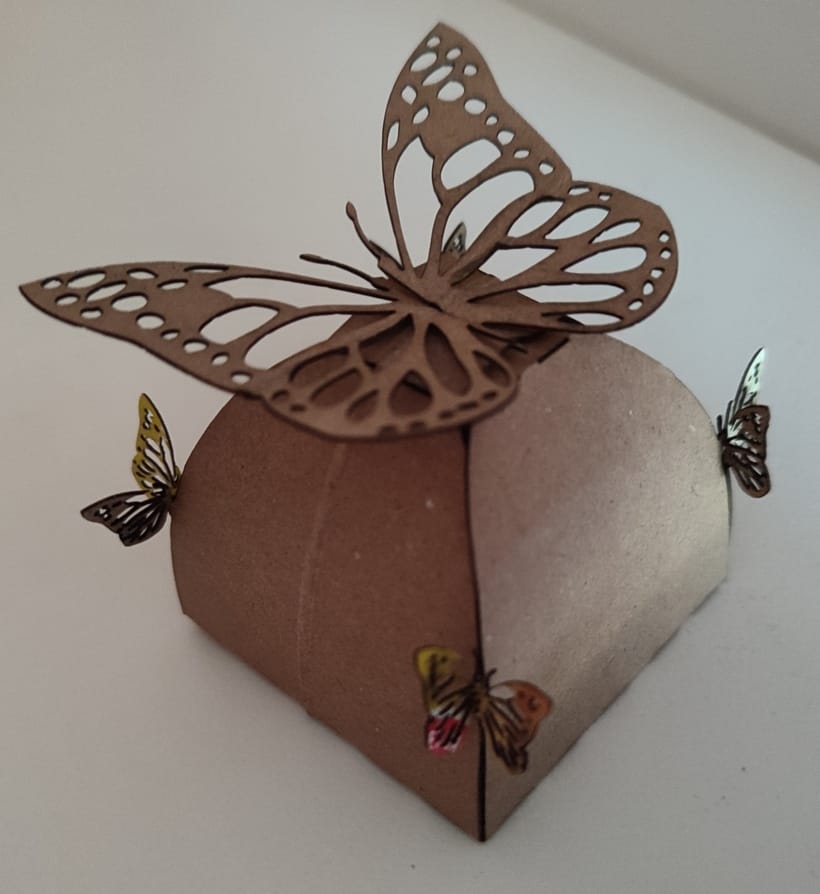 Create Your Own Personal Gift Design 20 Cardboard Carton Butterfly Candy Sweets Surprise Gift Wedding Party Box