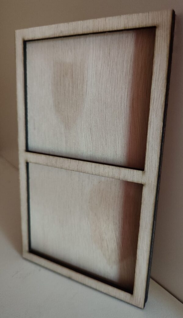 Wooden Vertical Squares Photo Frame