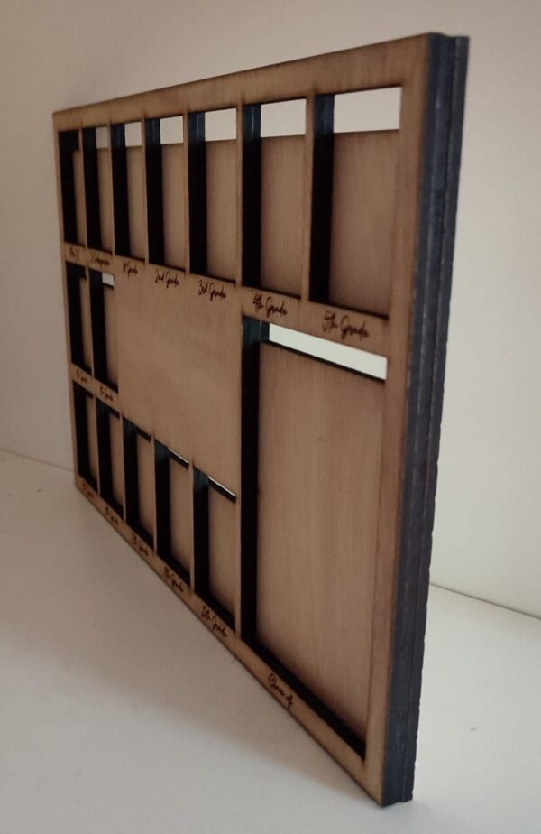 Wooden School Years and Graduation Photo Frame