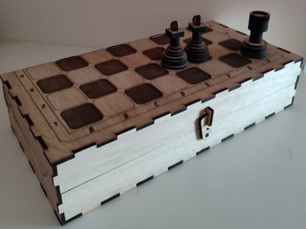 Wooden Box 3D Chess set