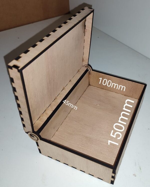 Wooden Custom Confirmation storage box with flip lid - Image 2